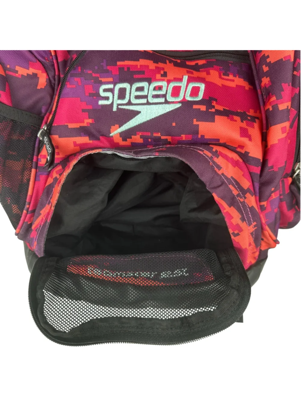 Speedo Red and Purple Camo Teamster 25L Backpack